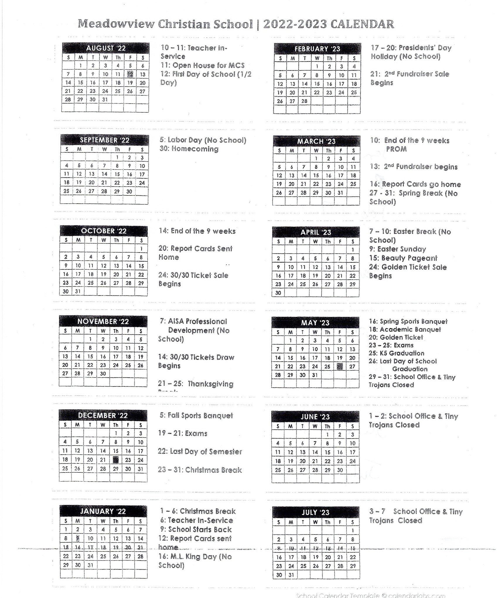 meadowview-christian-school-calendar